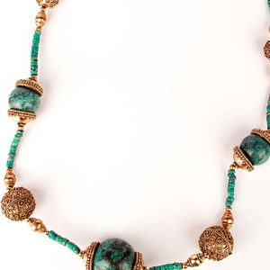 ALCOZER & J GOLD EVENING NECKLACE | WOMENS